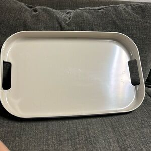 Large melamine outdoor serving tray.